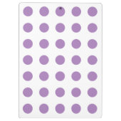 Porte-bloc Pois de lavande sur blanc (Dos)