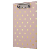 Porte-bloc pois élégants faux or rose (Gauche)