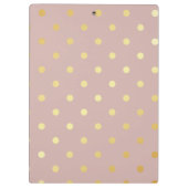 Porte-bloc pois élégants faux or rose (Dos)