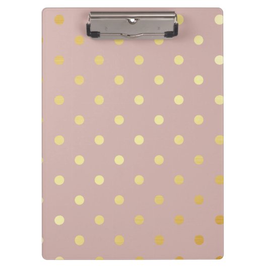 Porte-bloc pois élégants faux or rose (Devant)