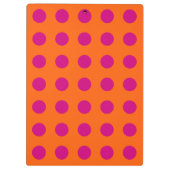 Porte-bloc Pois Fuchsia orange (Dos)