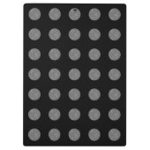 Porte-bloc Pois gris et noir (Dos)