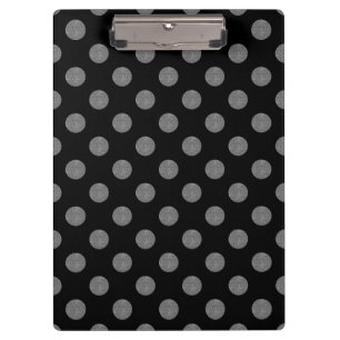 Porte-bloc Pois gris et noir
