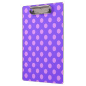 Porte-bloc Pois Lilac sur periwinkle (Gauche)