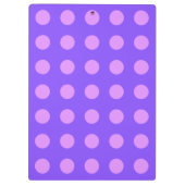 Porte-bloc Pois Lilac sur periwinkle (Dos)