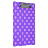 Porte-bloc Pois Lilac sur periwinkle (Swatch)