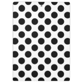 Porte-bloc Pois, Motif Polka Dot, noir et blanc (Dos)