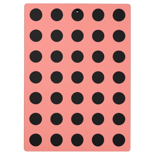 Porte-bloc Pois noirs à la pêche (Dos)