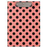 Porte-bloc Pois noirs à la pêche (Devant)