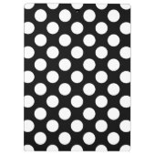 Porte-bloc Pois noirs et blancs, Motif Polka (Dos)