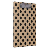 Porte-bloc Pois noirs sur beige (Swatch)