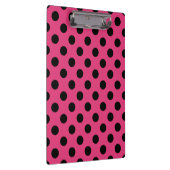Porte-bloc Pois noirs sur fuchsia (Swatch)