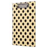 Porte-bloc Pois noirs sur jaune pâle (Gauche)
