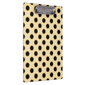 Porte-bloc Pois noirs sur jaune pâle (Swatch)