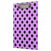 Porte-bloc Pois noirs sur lilas (Gauche)