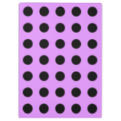 Porte-bloc Pois noirs sur lilas (Dos)