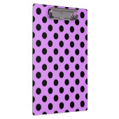 Porte-bloc Pois noirs sur lilas (Swatch)