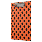 Porte-bloc Pois noirs sur orange (Gauche)