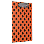 Porte-bloc Pois noirs sur orange (Swatch)