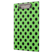 Porte-bloc Pois noirs sur vert citron (Gauche)