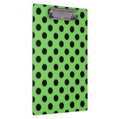 Porte-bloc Pois noirs sur vert citron (Swatch)