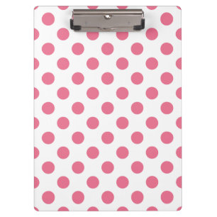 Porte-bloc Pois rose et blanc