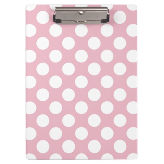 Porte-bloc Pois roses, Motif Pointe Polka, Points, Pointe (Devant)