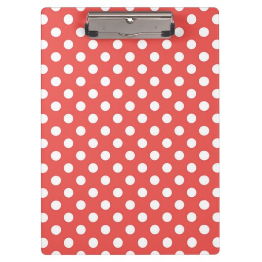 Porte-bloc Pois rouges et blancs (Devant)