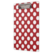 Porte-bloc Pois rouges, Motif à points polka, points, pointil (Gauche)