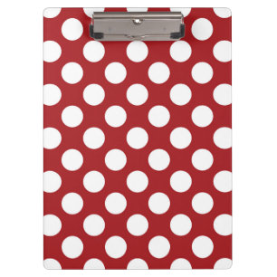 Porte-bloc Pois rouges, Motif à points polka, points, pointil