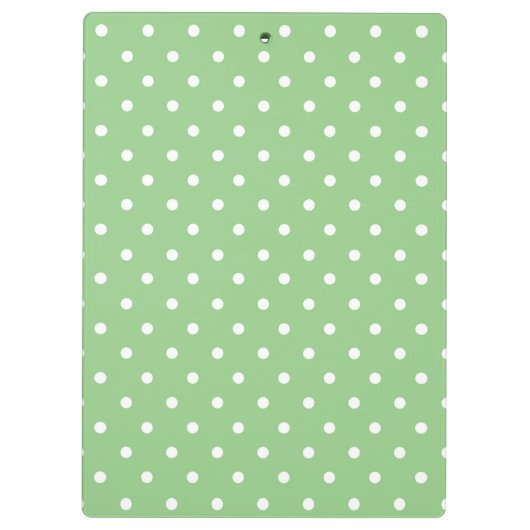 Porte-bloc Pois vert et blanc (Dos)