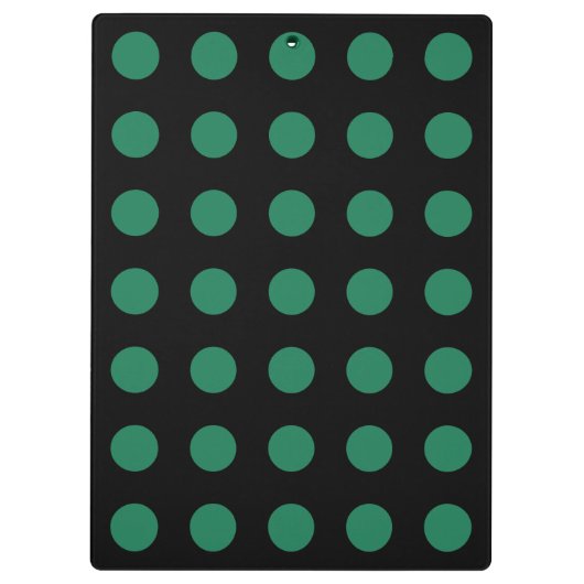 Porte-bloc Pois vert et noir (Dos)