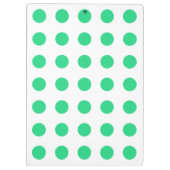 Porte-bloc Pois verts et blancs (Dos)