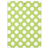 Porte-bloc Pois verts, Motif à points Polka, points, pointill (Dos)