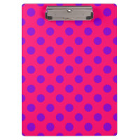 Pois violets sur cerise