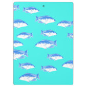 Porte-bloc Poisson bleu turquoise (Dos)