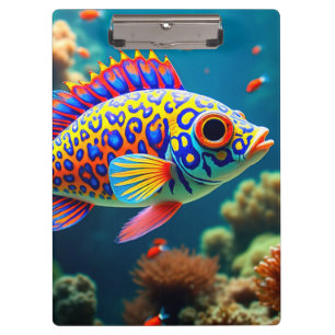 Porte-bloc Poisson Coloré