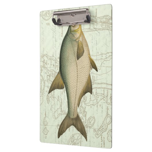 Porte-bloc Poisson d'eau douce sur la carte (Gauche)