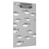 Porte-bloc Poisson gris monochrome (Swatch)