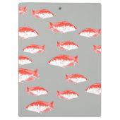 Porte-bloc Poisson rouge et gris (Dos)