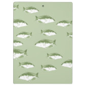 Porte-bloc Poisson vert olive (Dos)