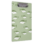 Porte-bloc Poisson vert olive (Swatch)