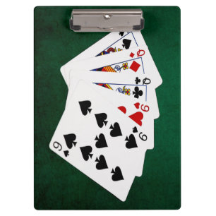 Porte-bloc Poker Hands - Full House - Queen et Nine