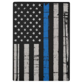 Porte-bloc Police de la ligne bleue mince (Dos)