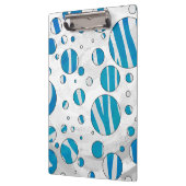 Porte-bloc Polka blanc et bleu Zebra (Gauche)