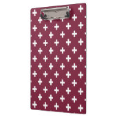 Porte-bloc Polka blanche croise sur mûrier (Gauche)