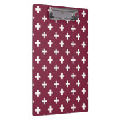 Porte-bloc Polka blanche croise sur mûrier (Swatch)