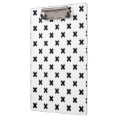 Porte-bloc Polka noire croise sur blanc (Gauche)