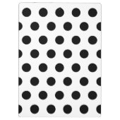 Porte-bloc Polka personnalisée Pot Rouge Enseignant Pomme (Dos)