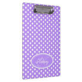 Porte-bloc Polka point violet nom personnalisé et porte - blo (Swatch)